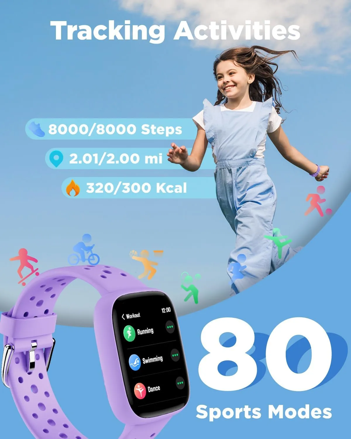 📲 BIGGERFIVE Kids Smartwatch – Stay Active & Stylish! 📲