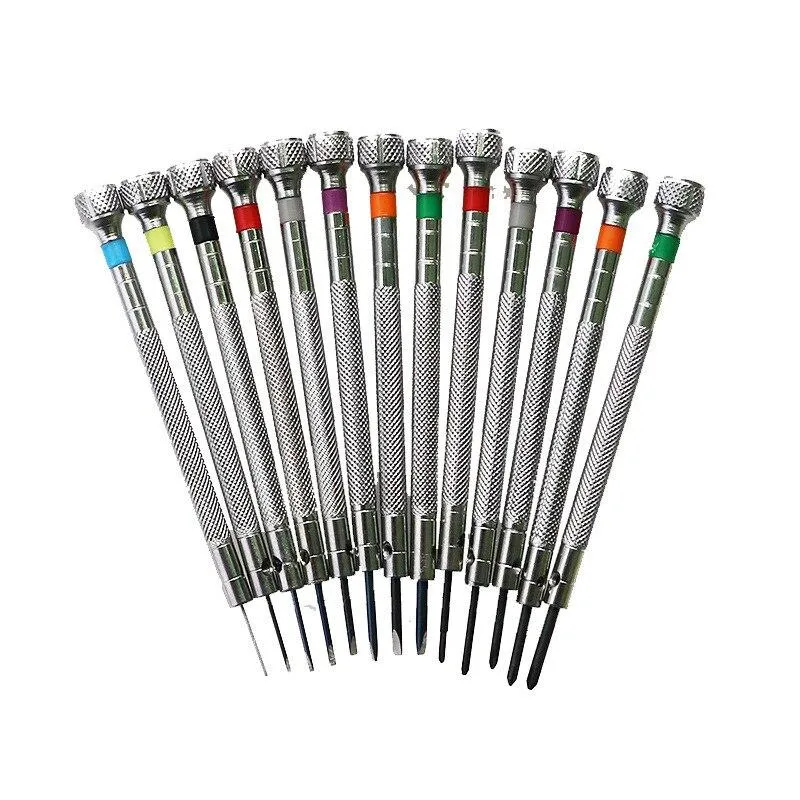 13 Pcs Flat Blade Screwdrivers Watch Repair Tool Set 0.6mm-2.0mm