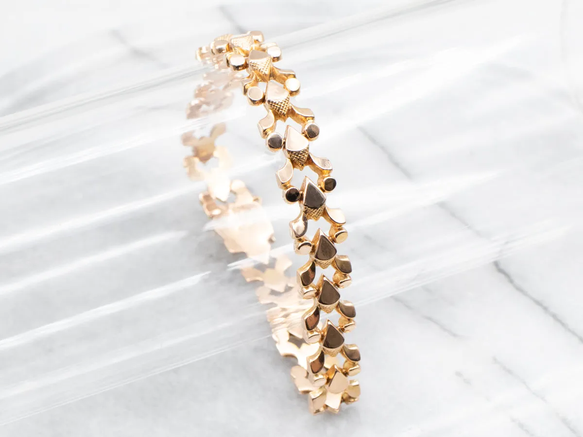 18-Karat Rose Gold Link Chain Bracelet