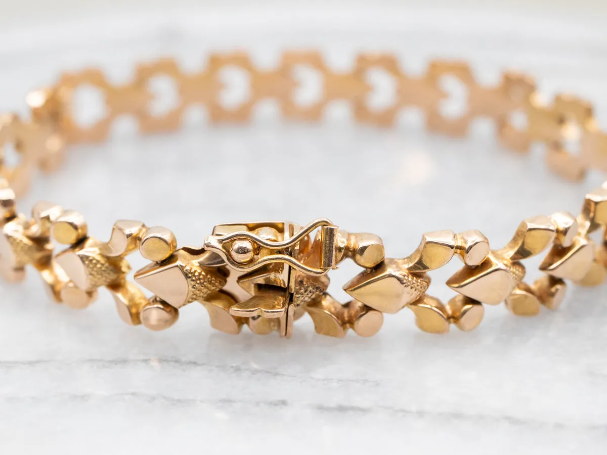 18-Karat Rose Gold Link Chain Bracelet