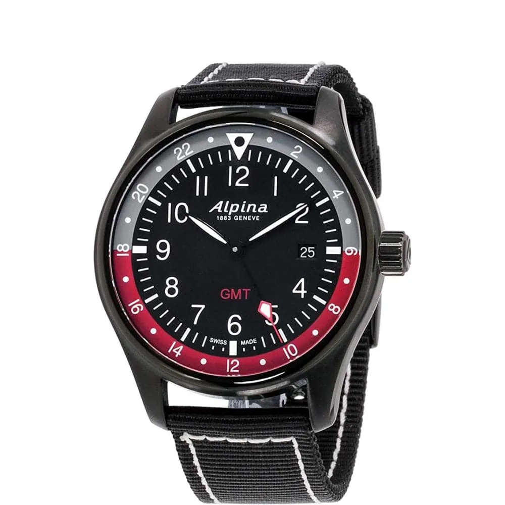 ALPINA STARTIMER PILOT QUARTZ GMT AL-247BR4FBS6 MEN'S WATCH