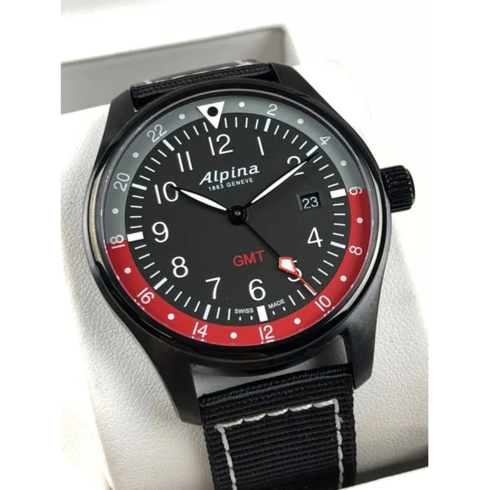 ALPINA STARTIMER PILOT QUARTZ GMT AL-247BR4FBS6 MEN'S WATCH