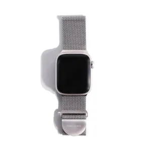 Apple Watch Strap Silver Metal Mesh – Stainless Steel – 41mm – 49mm