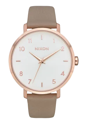 Arrow Leather - Rose Gold / Gray