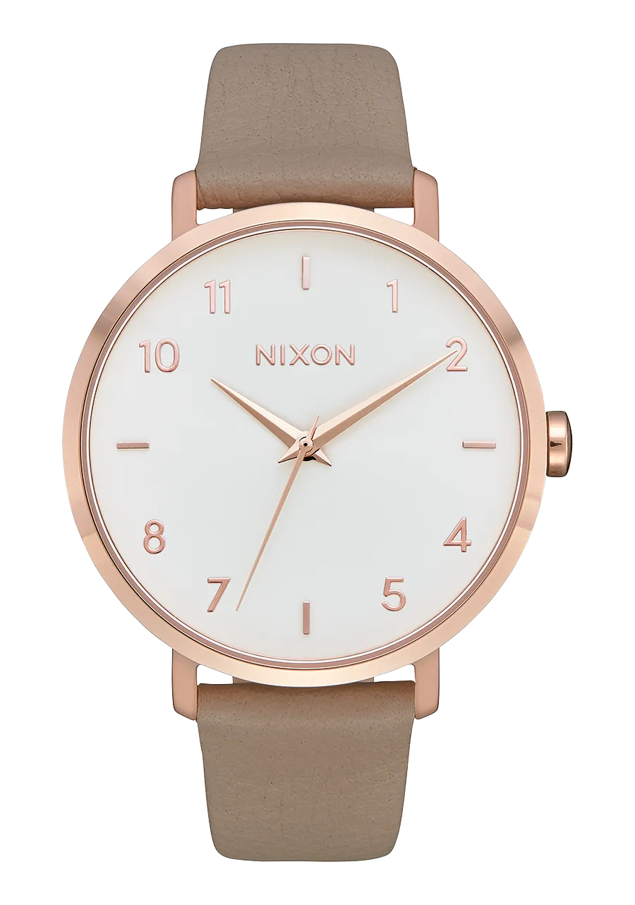 Arrow Leather - Rose Gold / Gray