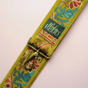 Artisan Redd Peanut Brown Retro Embroidered Shoulder Strap