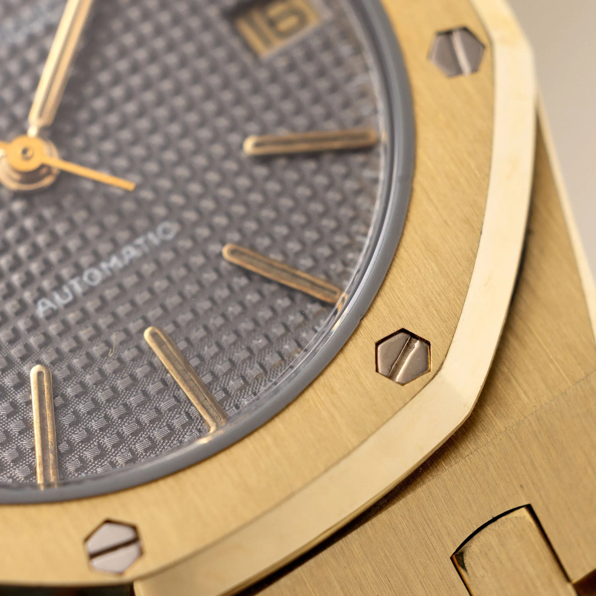 Audemars Piguet Royal Oak Yellow Gold Grey Dial ref 4100BA