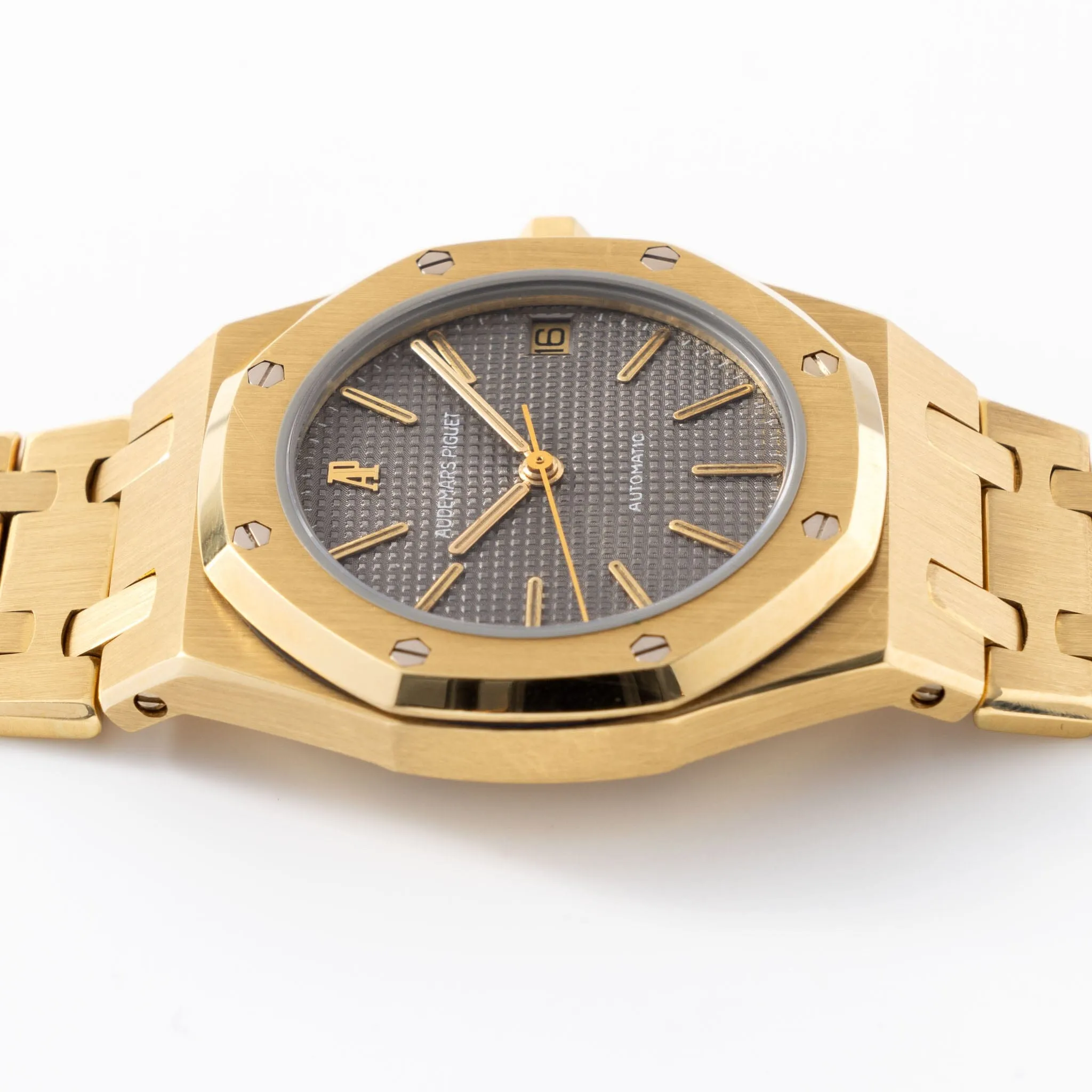 Audemars Piguet Royal Oak Yellow Gold Grey Dial ref 4100BA