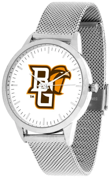 Bowling Green Statement Mesh Band Unisex Watch - Silver