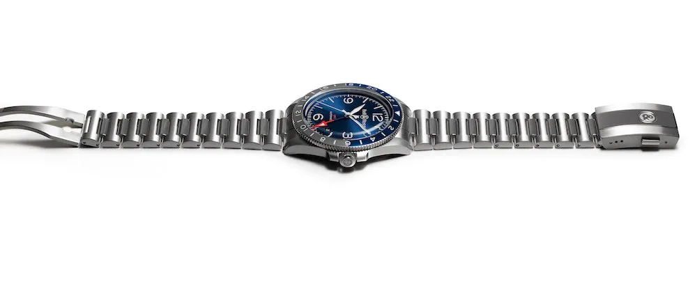 BR Watch Vintage BR V2-93 GMT Blue Bracelet