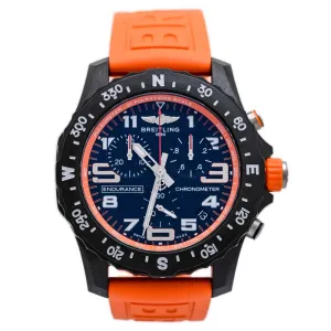 Breitling Men's Endurance Pro Breitlight 44mm Black Chronograph Dial w/ Orange Accents Watch Reference #: X82310A51B1S1