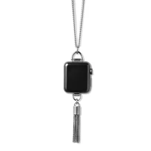 Bucardo Charm Apple Watch Necklace in Tassel Silver Series 1-3