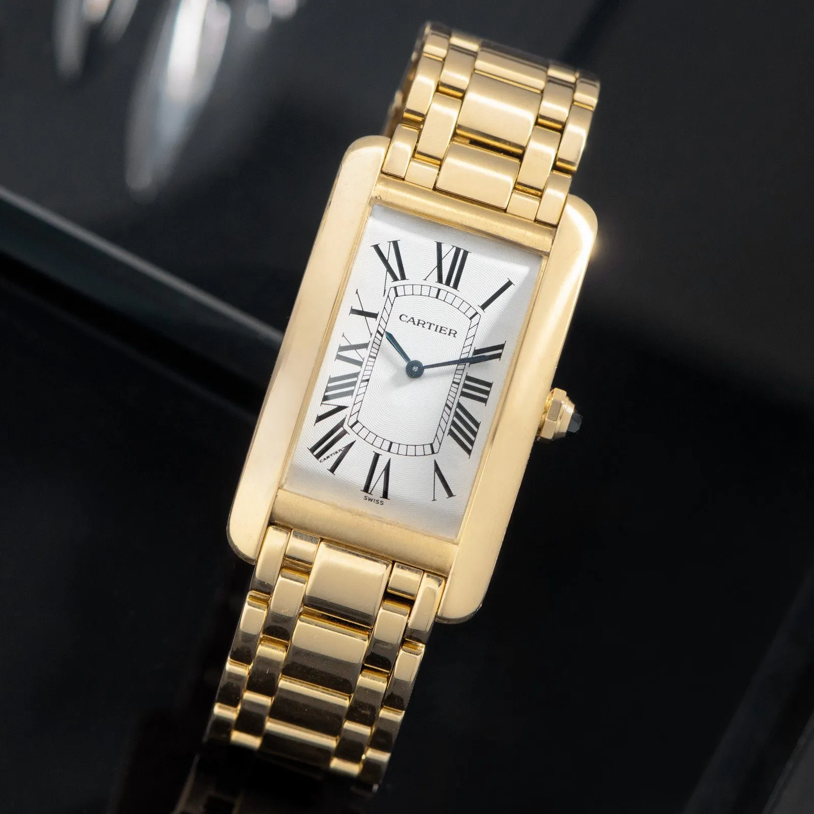 Cartier Jumbo Tank Americaine Manual Wind ref 1735/1