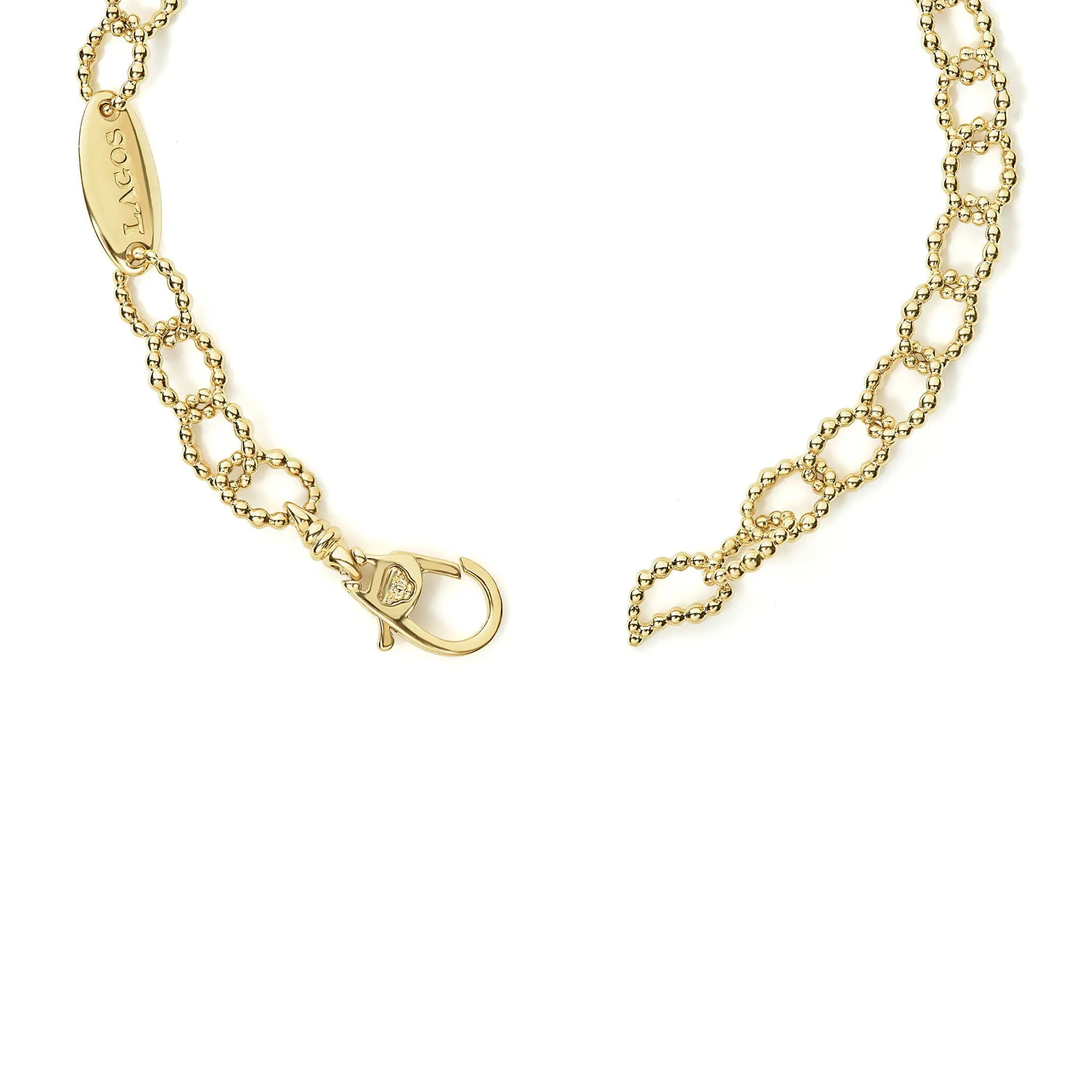 Caviar Gold 18K Gold Small Link Bracelet