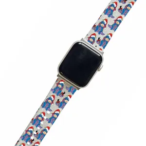 Christmas Eeyore Clear Glitter Smartwatch Strap