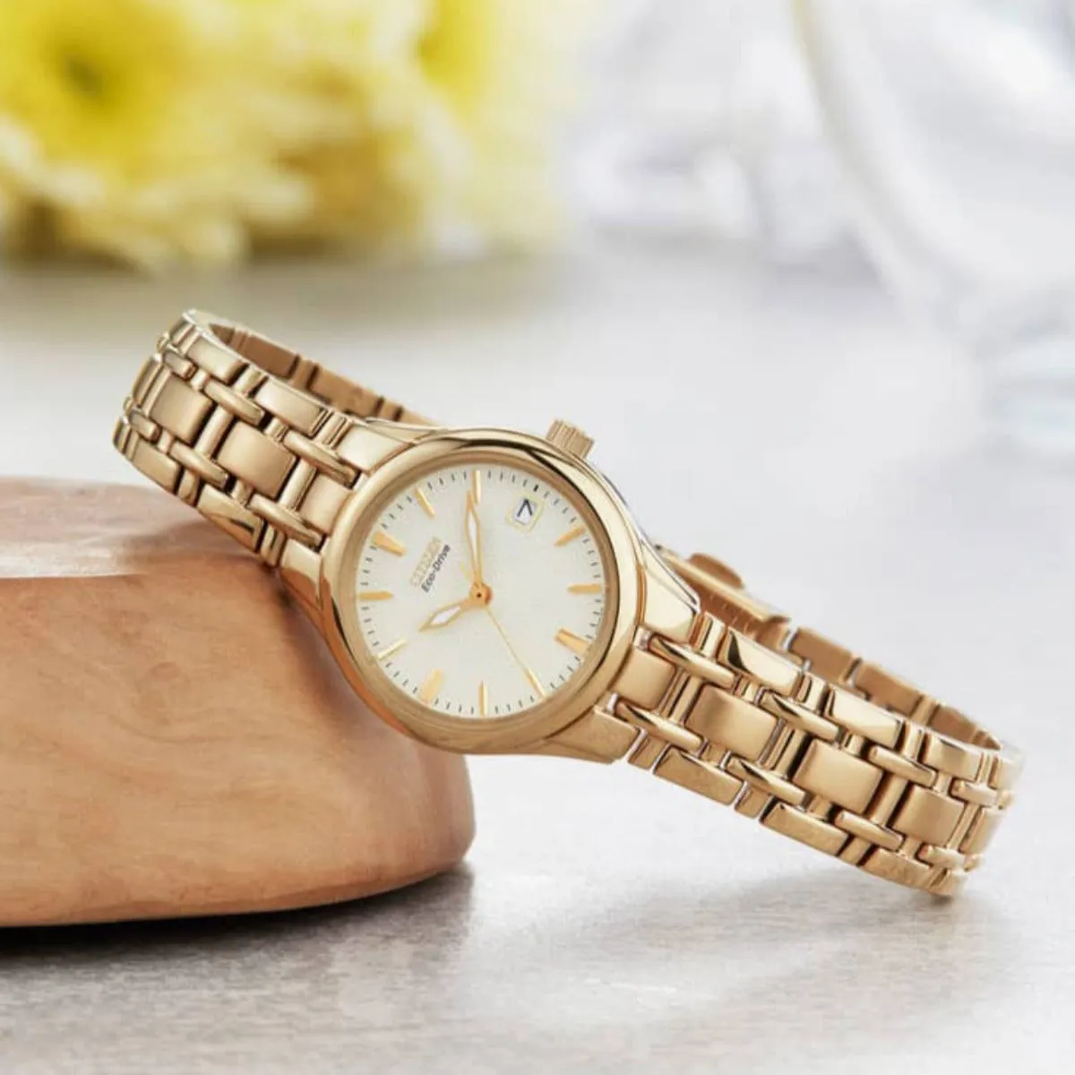 Citizen Core 25mm Gold Eco-Drive Ladies Watch