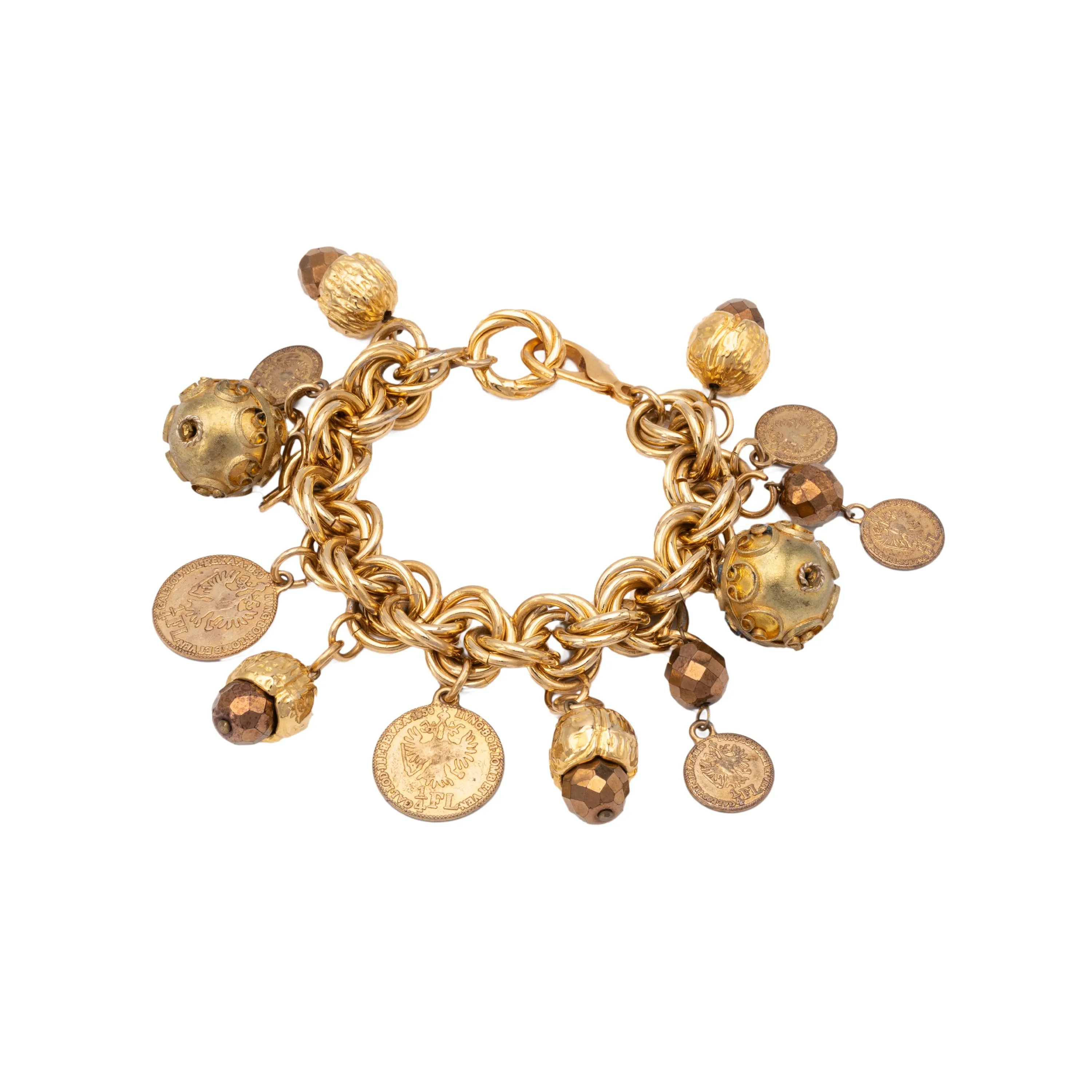 Collection Privée Bracelet With Charms And Coins - '80s