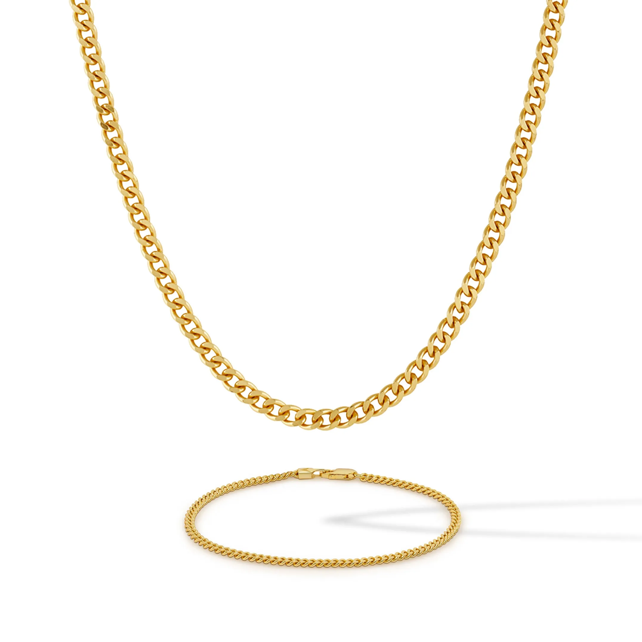 Curb Chain Set - Gold