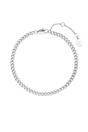 Delicate Curb Bracelet Silver