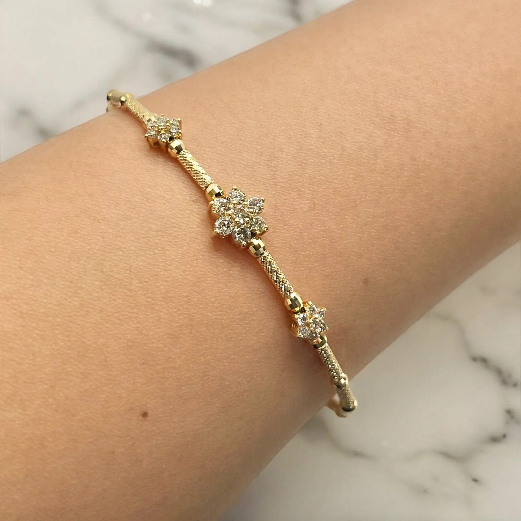 DIAMOND ROSE BRACELET