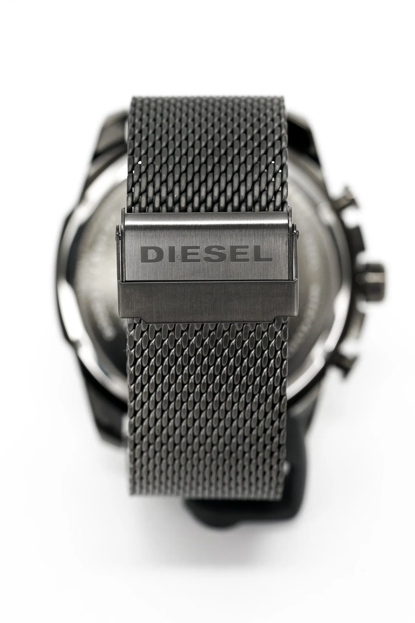 Diesel Men's Chronograph Watch Mega Chief Gunmetal Mesh