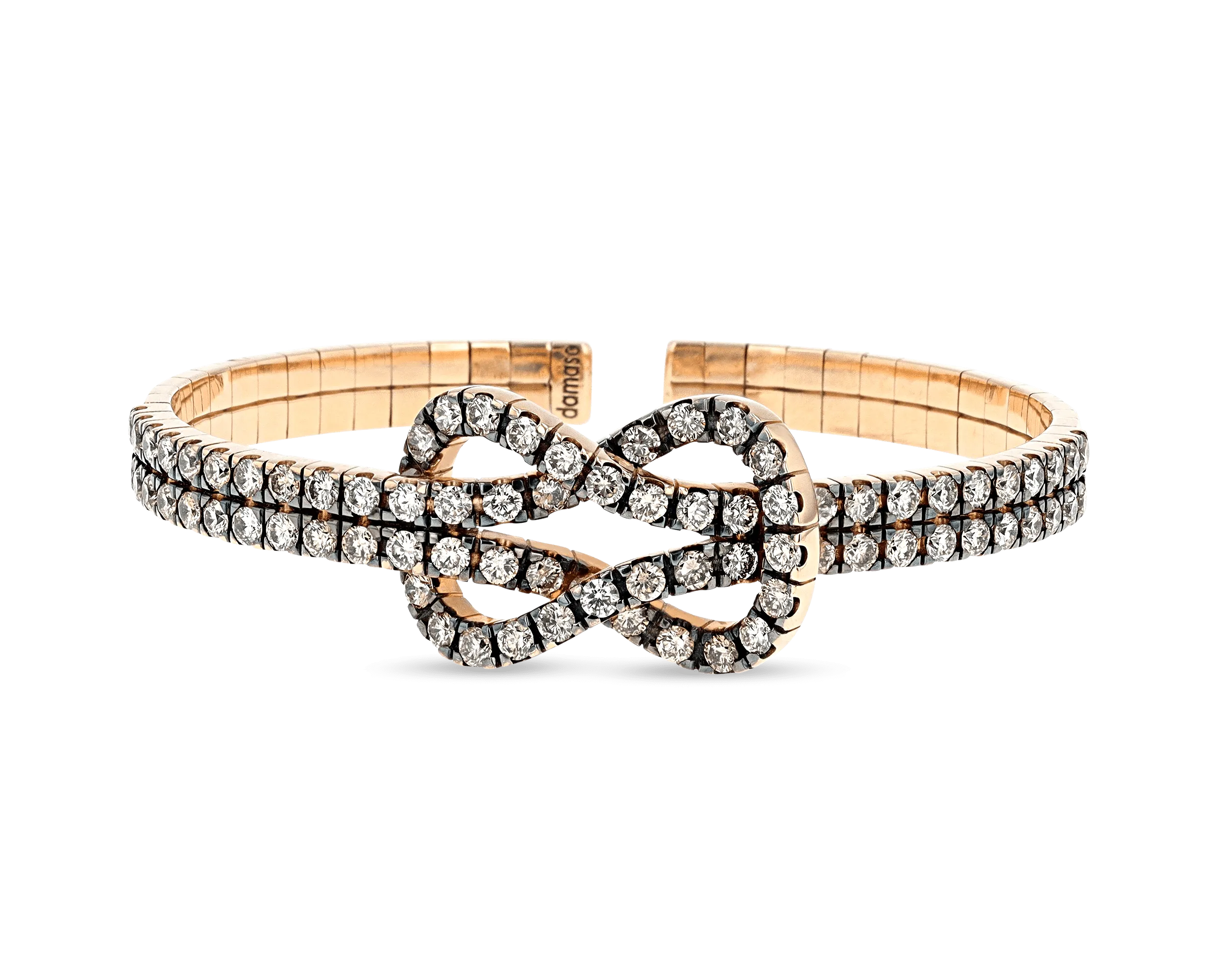 Dámaso Martinez Brown Diamond Cuff Bracelet, 5.24 Carats