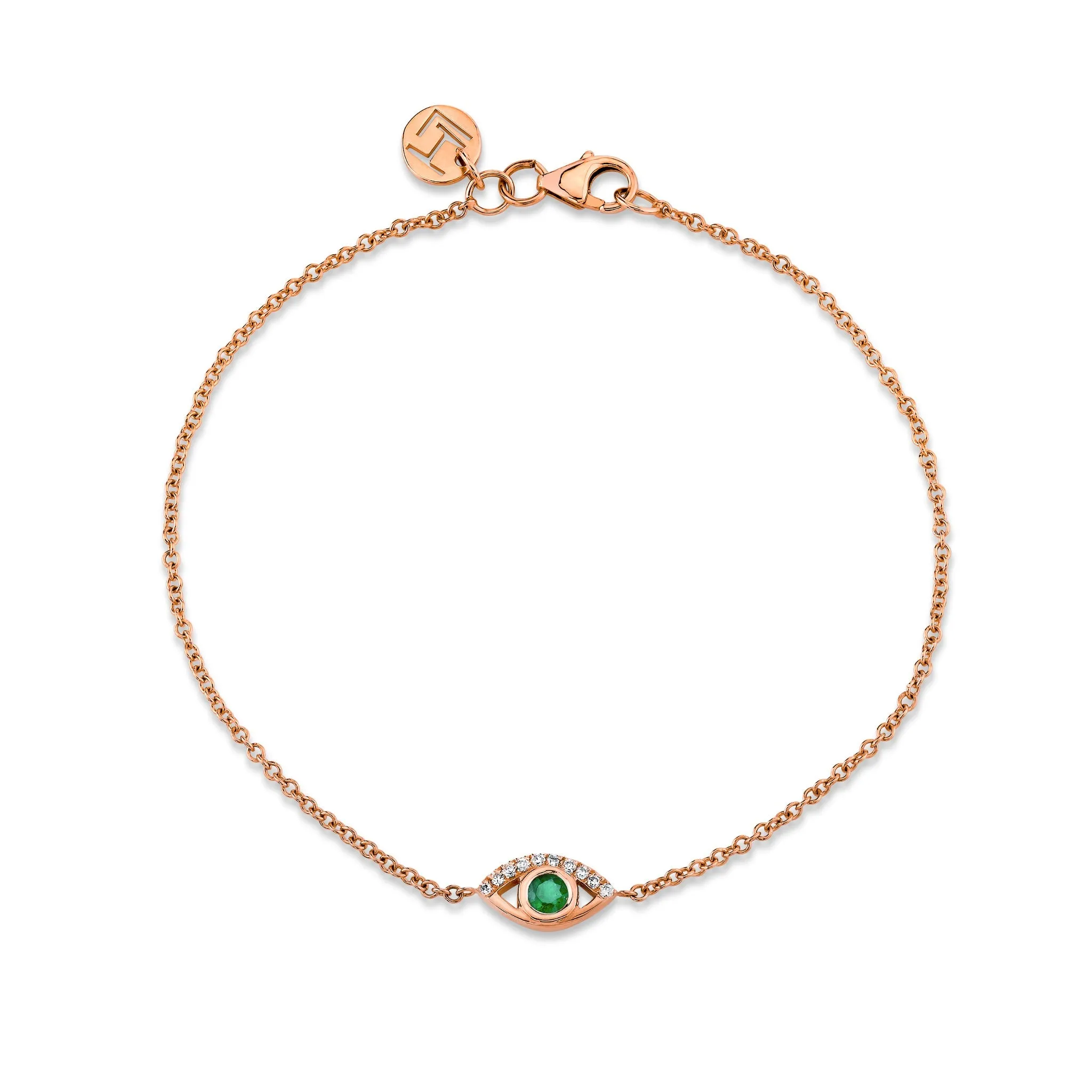 Emerald Angel Eye Bracelet