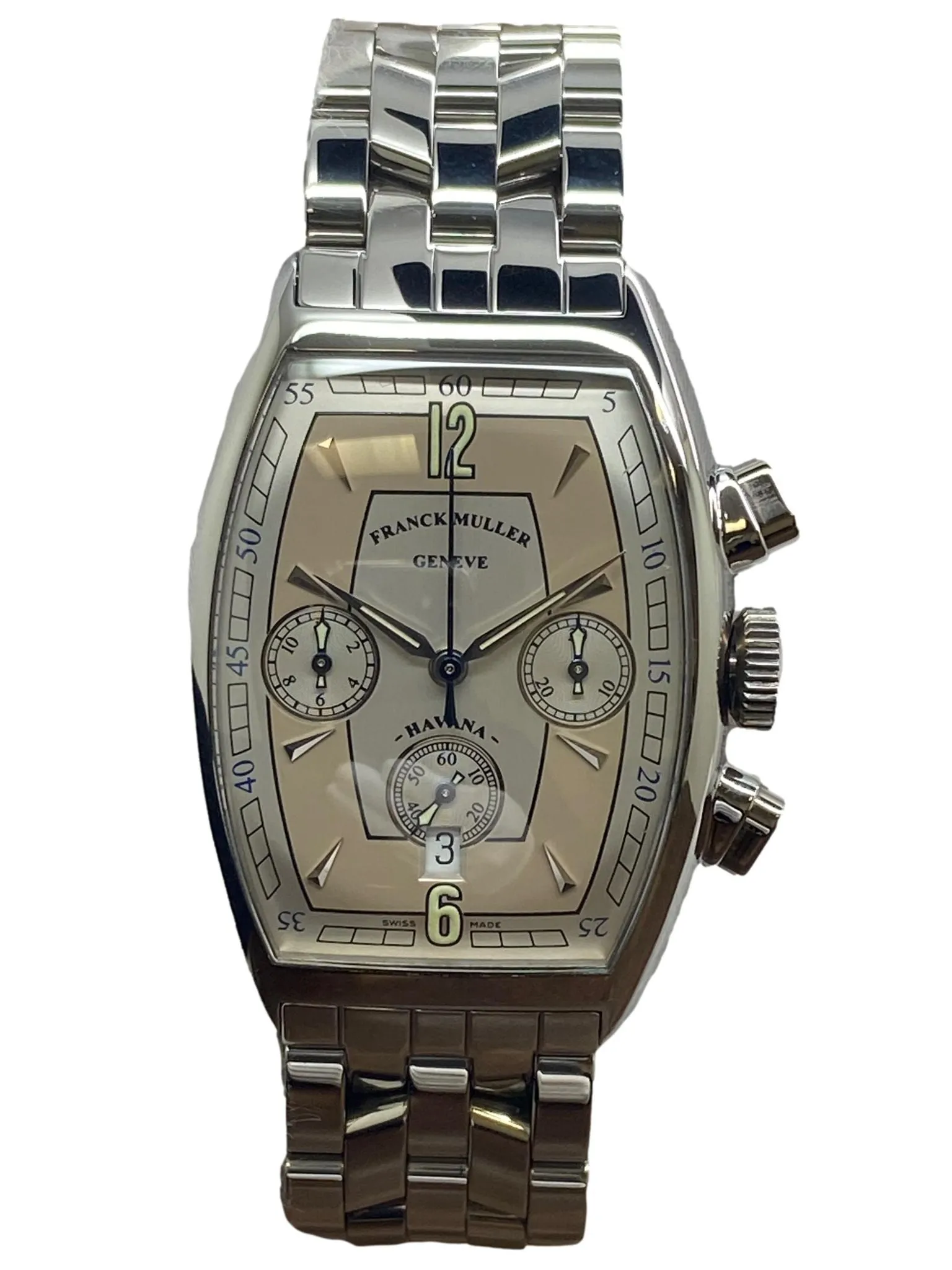 Franck Muller CASABLANCA HAVANA CHRONOGRAPH 5850 CC HV AT Beige & Silver Dial Automatic Men's Watch