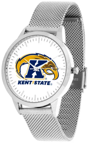 Kent State Statement Mesh Band Unisex Watch - Silver