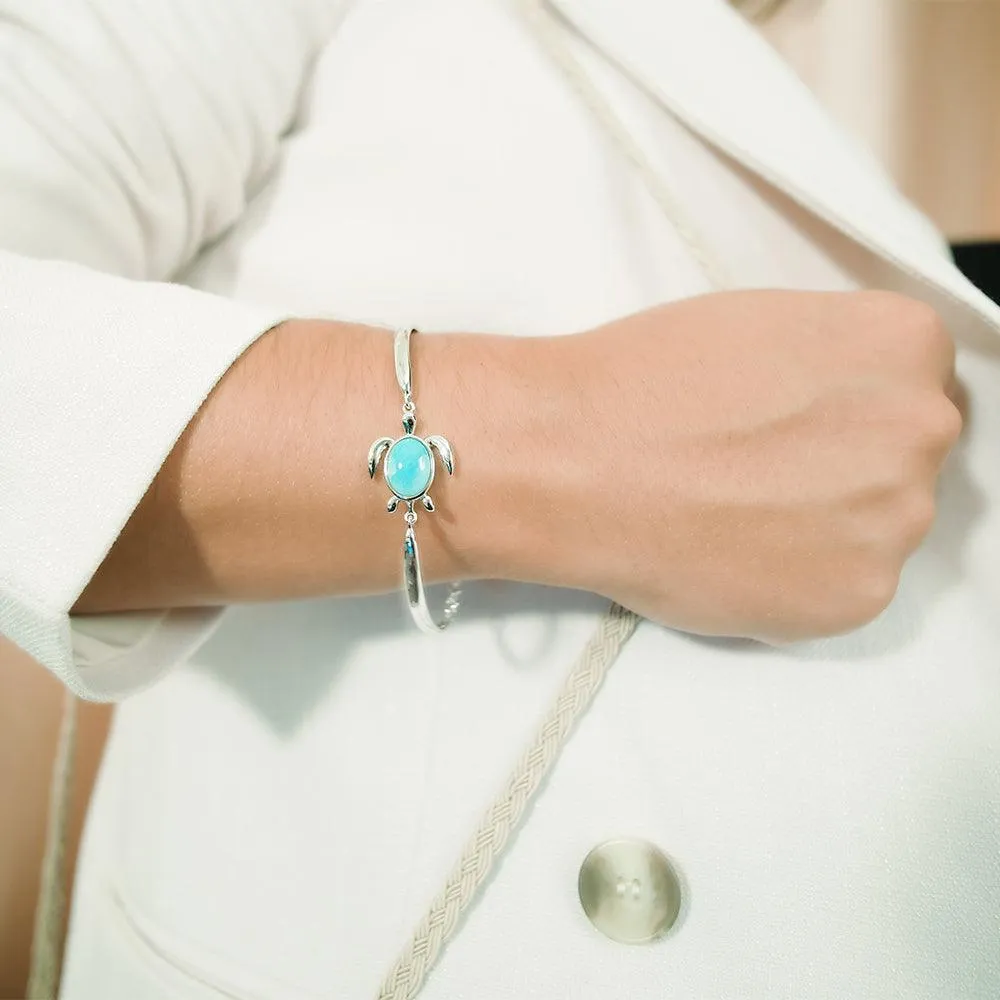 Larimar Honu Bracelet