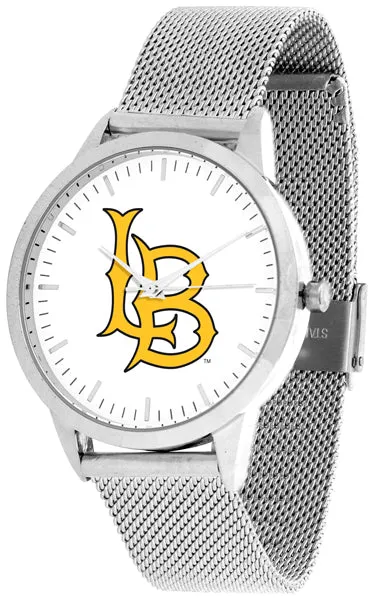 Long Beach State Statement Mesh Band Unisex Watch - Silver