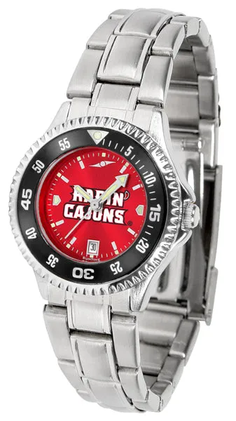 Louisiana Ragin' Cajuns Competitor Steel Ladies Watch - AnoChrome - Color Bezel