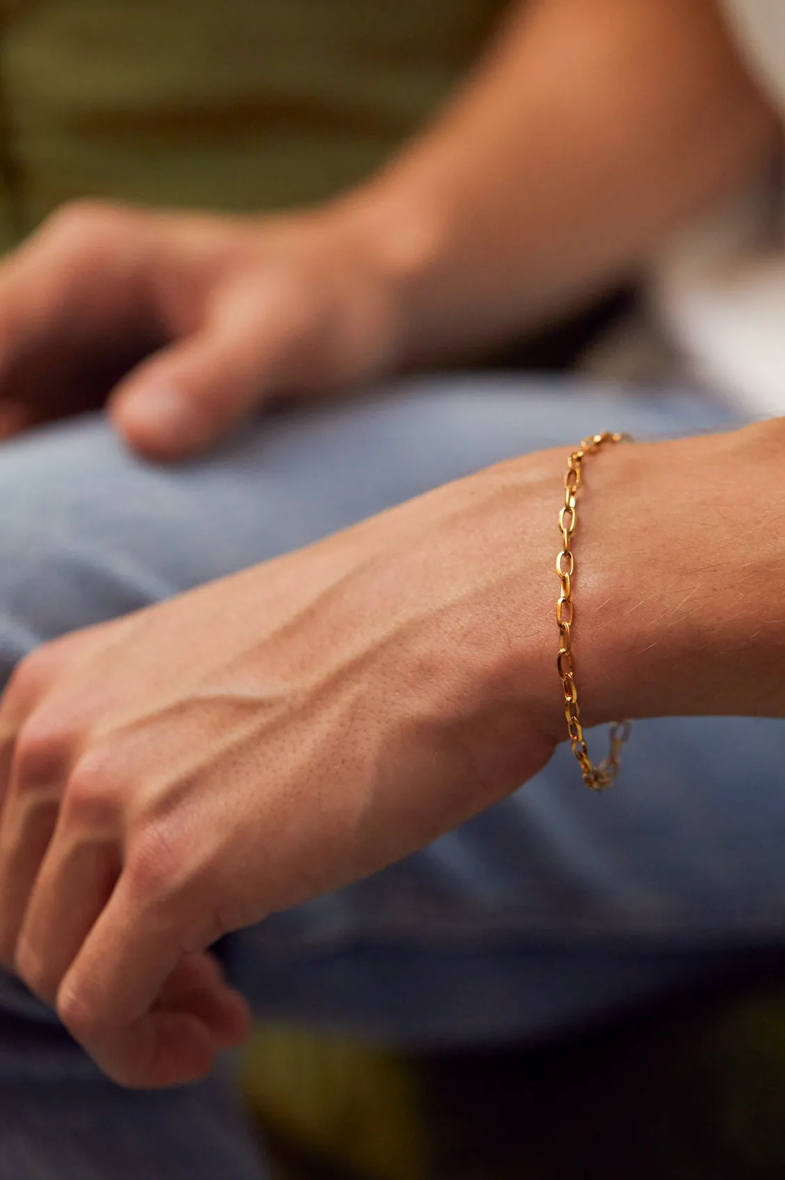 Mens Paperclip Chain Bracelet