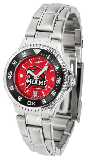 Miami Ohio Competitor Steel Ladies Watch - AnoChrome - Color Bezel