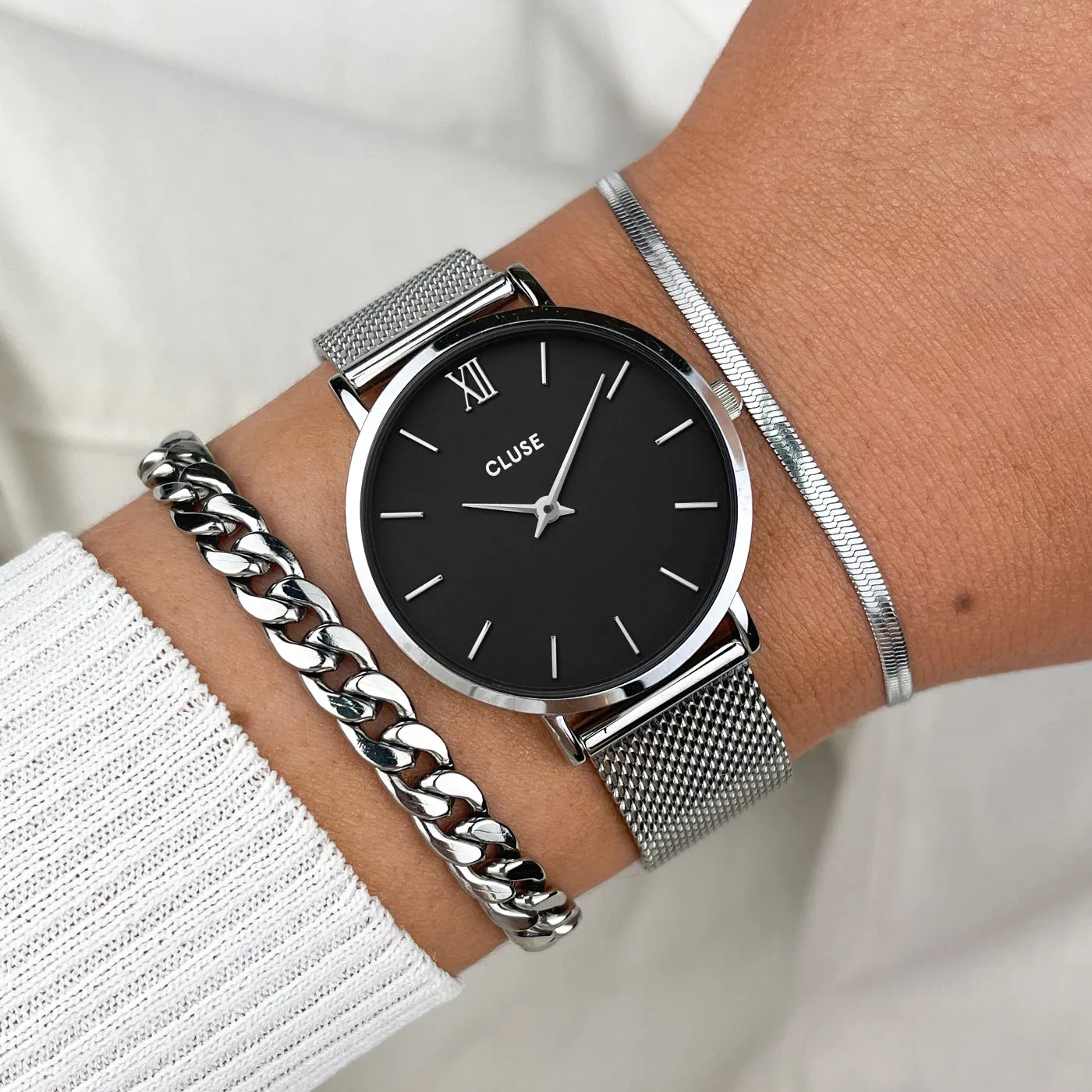 Minuit Mesh Silver/Black