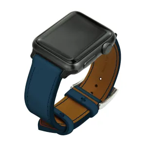 Noreve Saint Tropéz Strap for Apple Watch in Blu Mediterran