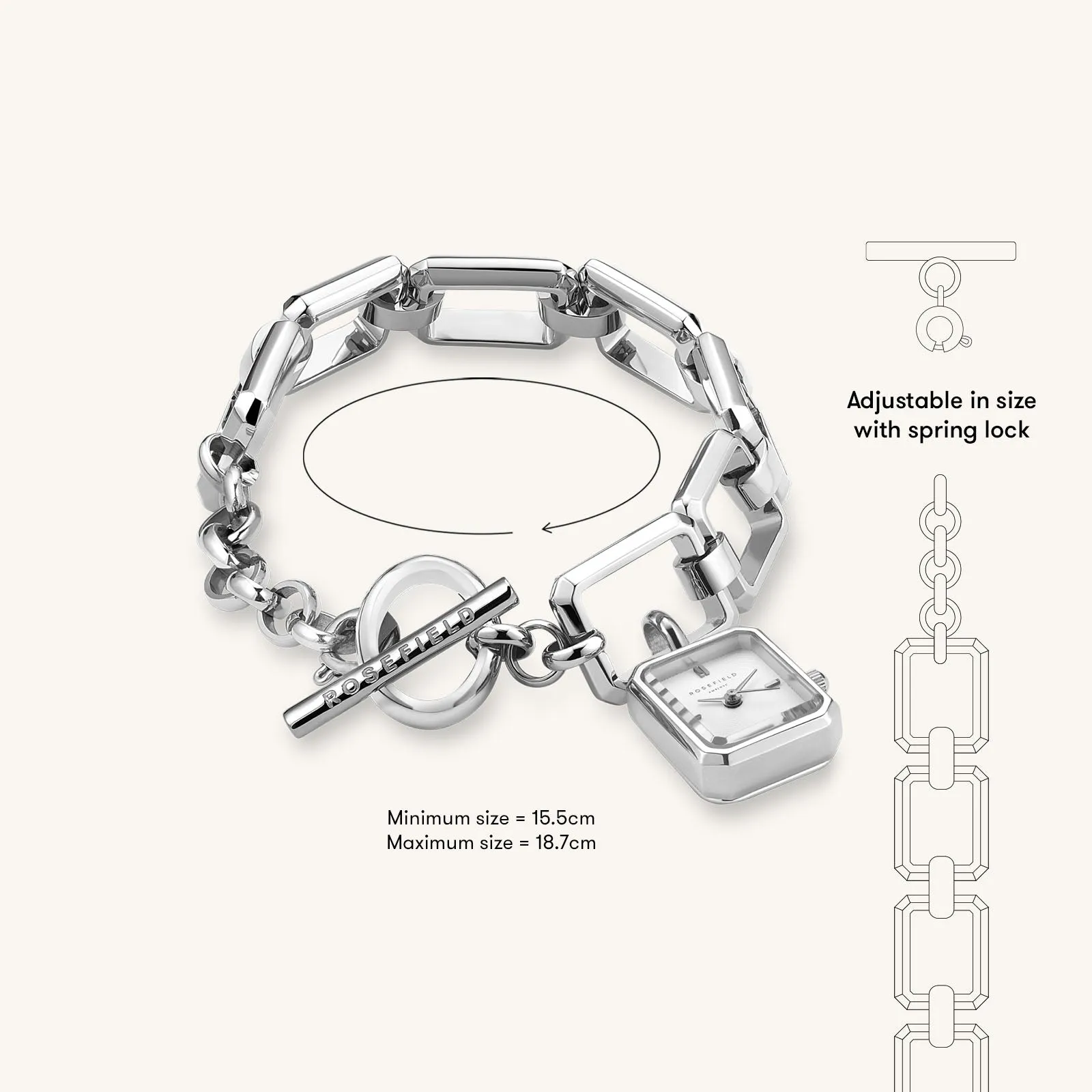 Octagon Chain Silver