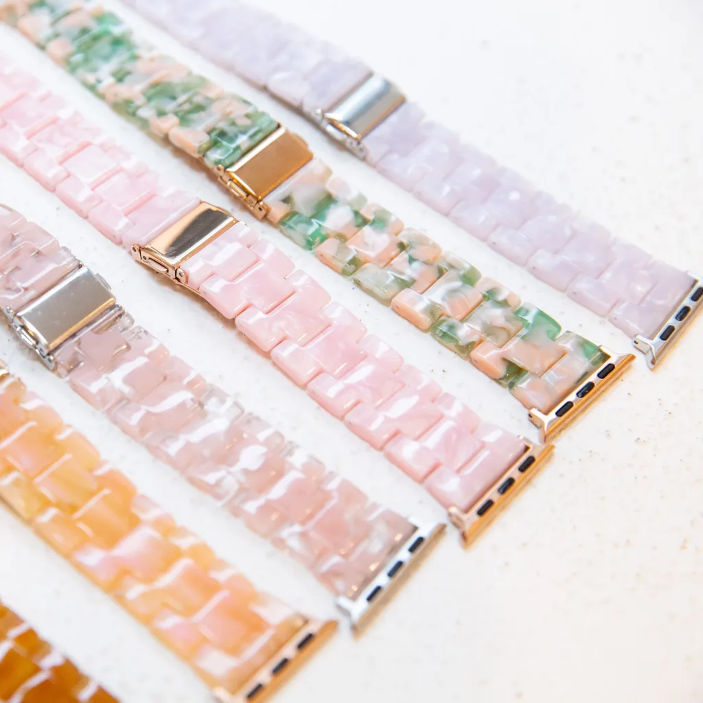 Rosetta Resin Watch Strap - Pink - 38/40mm