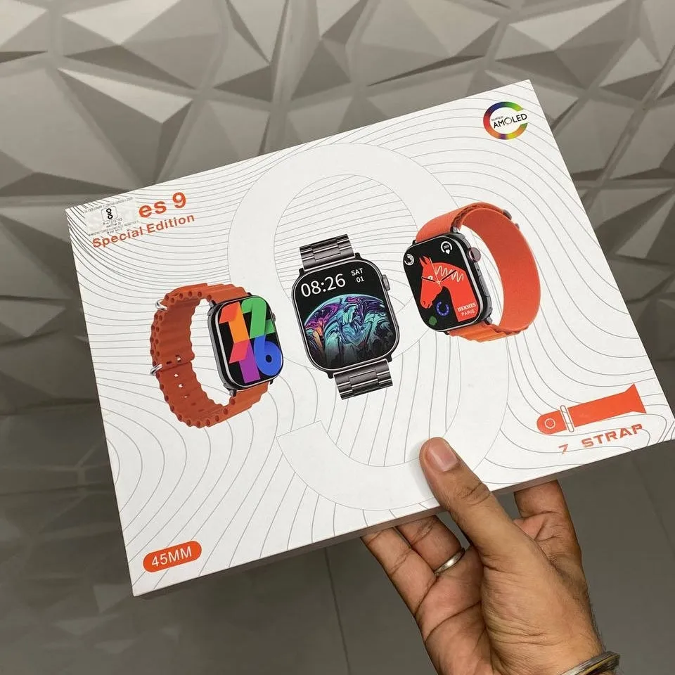 Series 9 Smartwatch With 7 Different Premium Straps