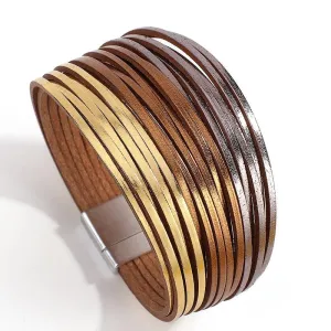 'Simple' Wide Cuff Bracelet - trio