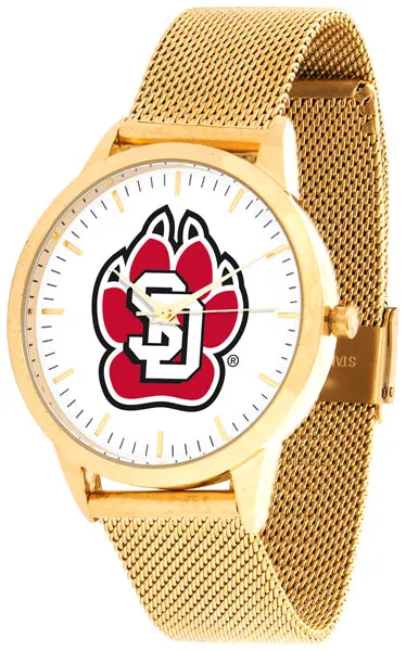 South Dakota Statement Mesh Band Unisex Watch - Gold