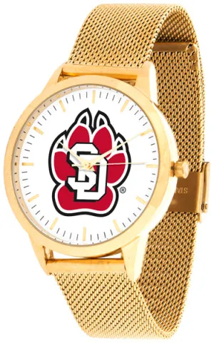 South Dakota Statement Mesh Band Unisex Watch - Gold