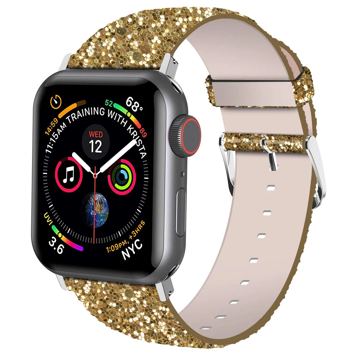 Sparkly 3D Glitter Leather Strap for iWatch