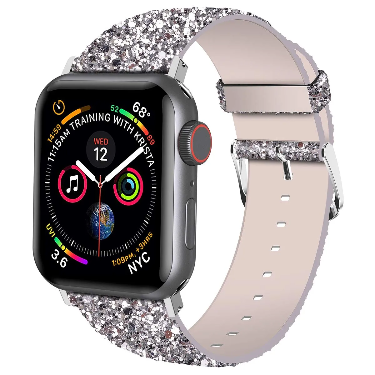 Sparkly 3D Glitter Leather Strap for iWatch