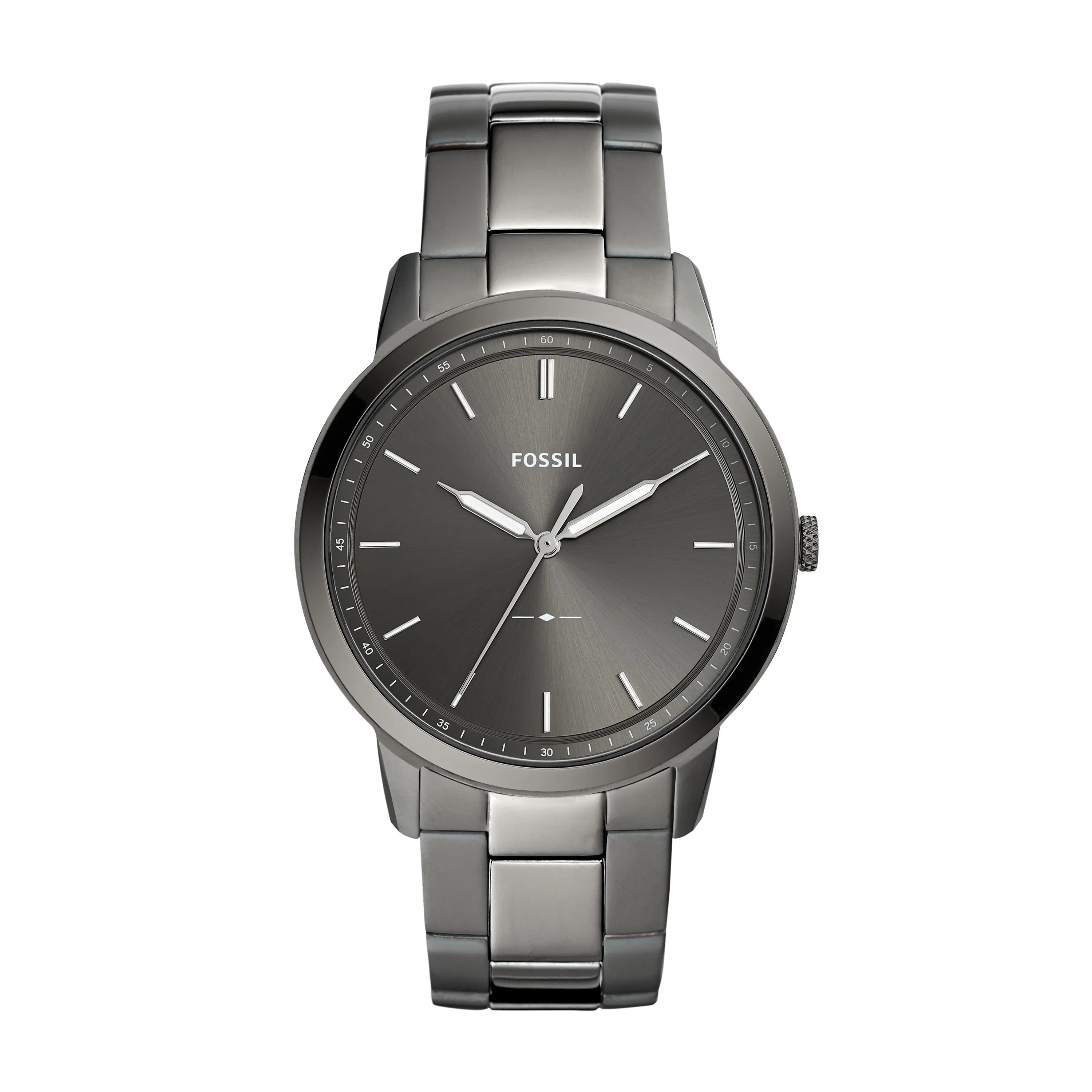 The Minimalist Three-Hand Smoke Stainless Steel Watch