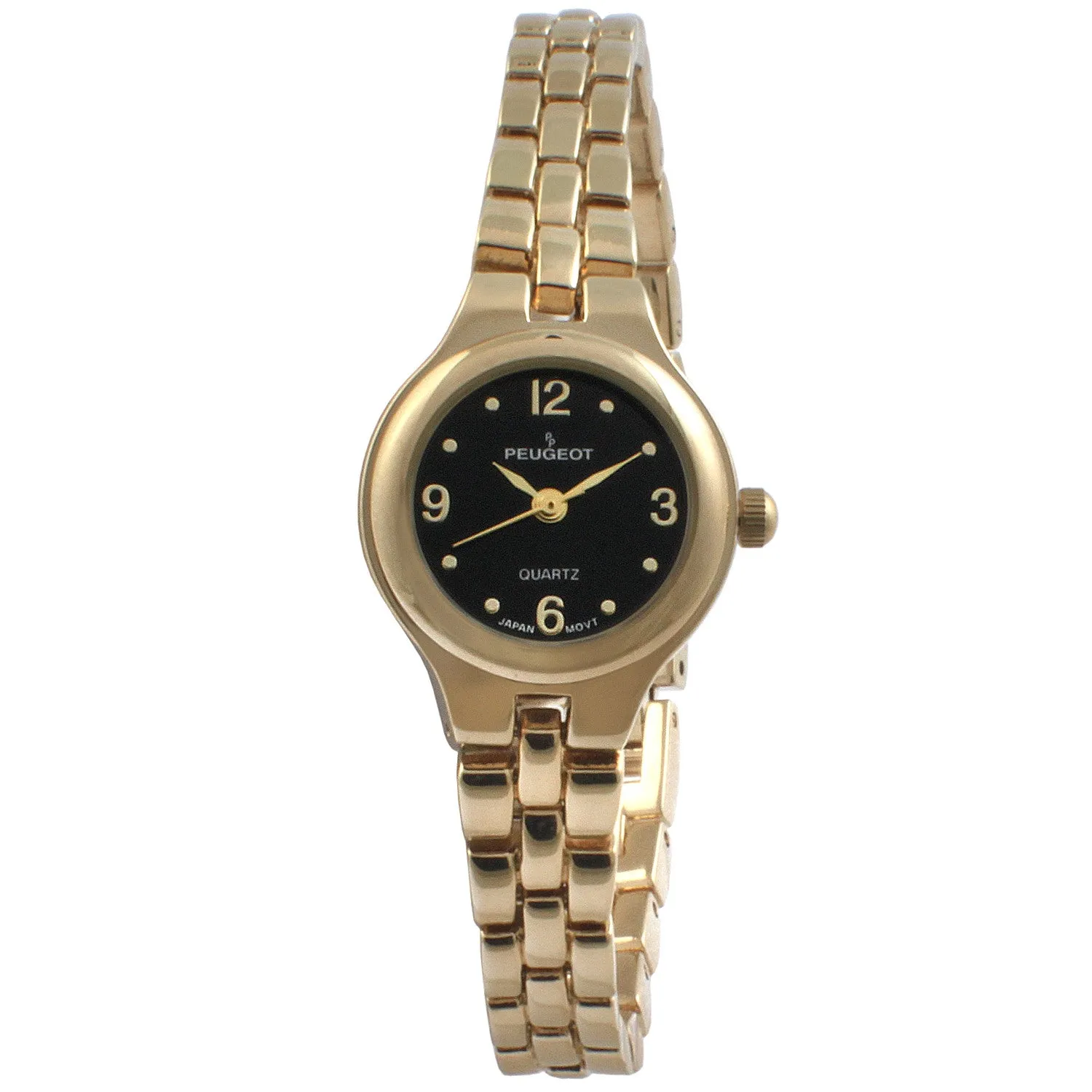 Women's 22mm Black Dial Link Watch